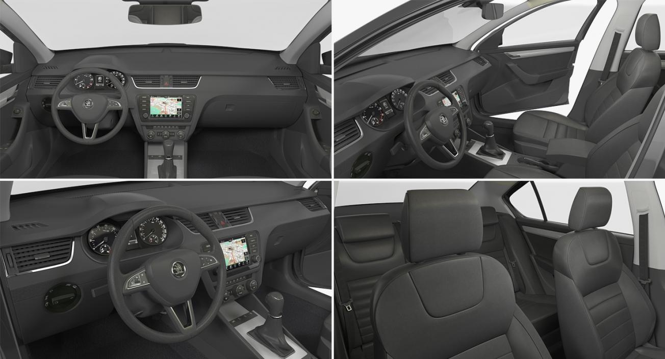 3D model Skoda Octavia 2016 Rigged