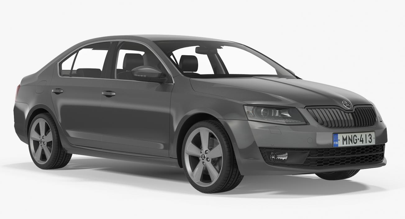 3D model Skoda Octavia 2016 Rigged