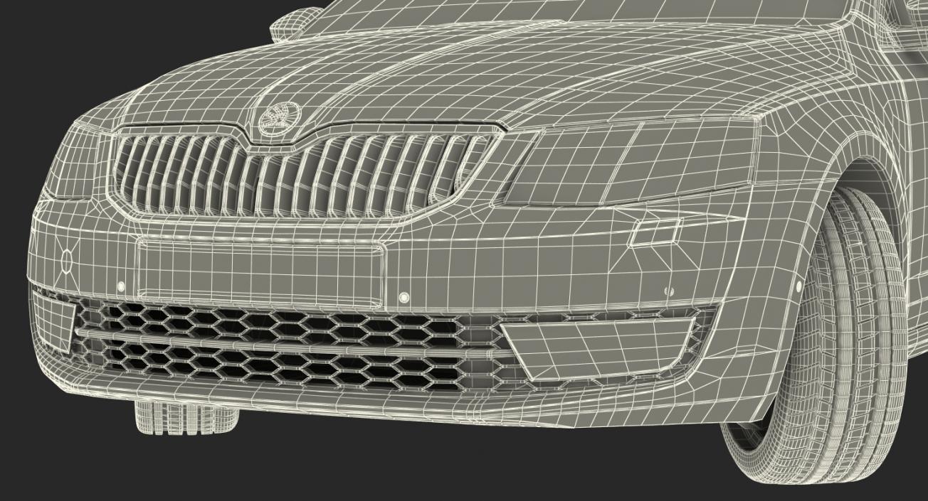 3D model Skoda Octavia 2016 Rigged