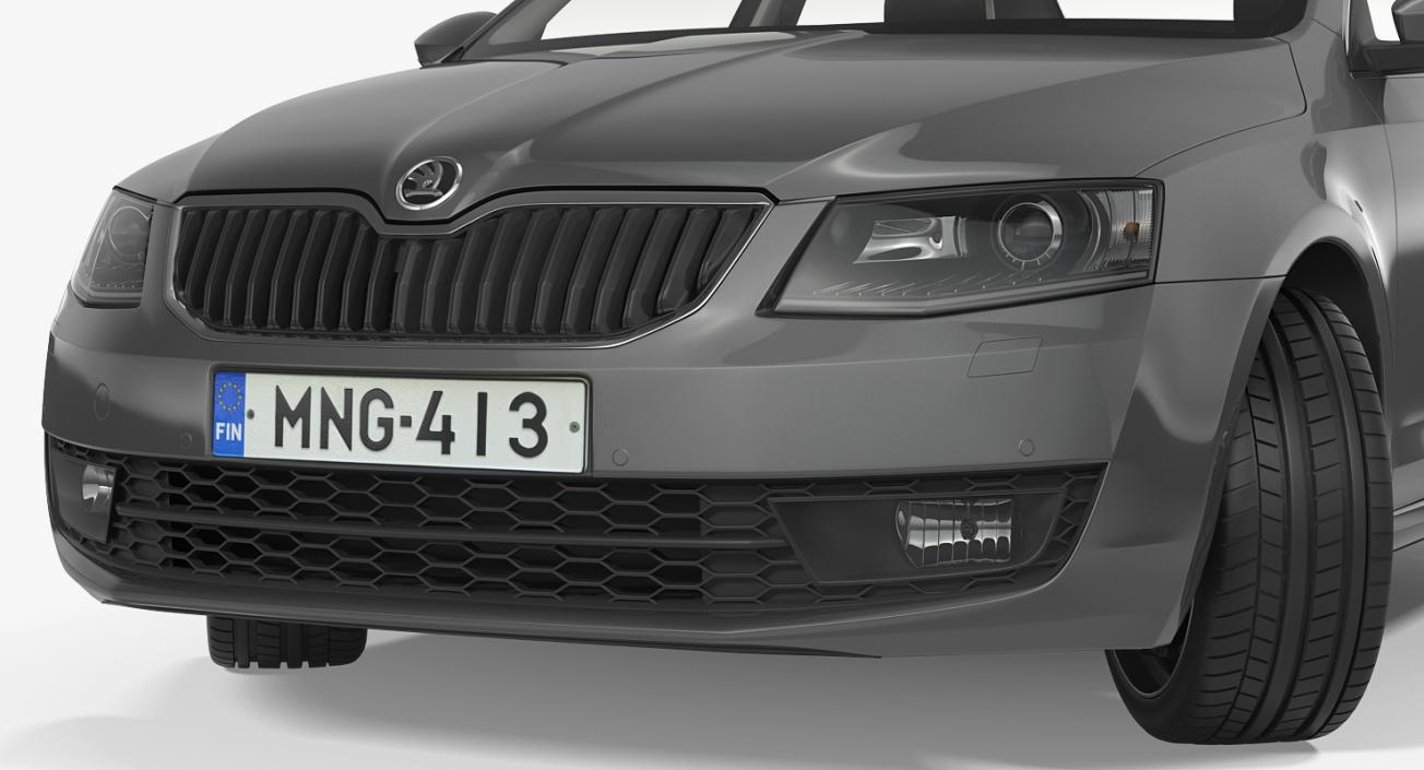 3D model Skoda Octavia 2016 Rigged