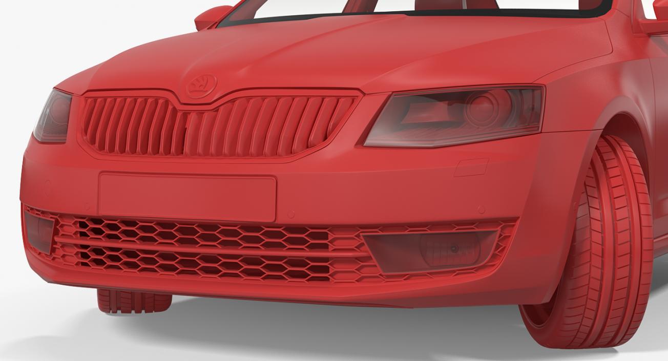 3D model Skoda Octavia 2016 Rigged