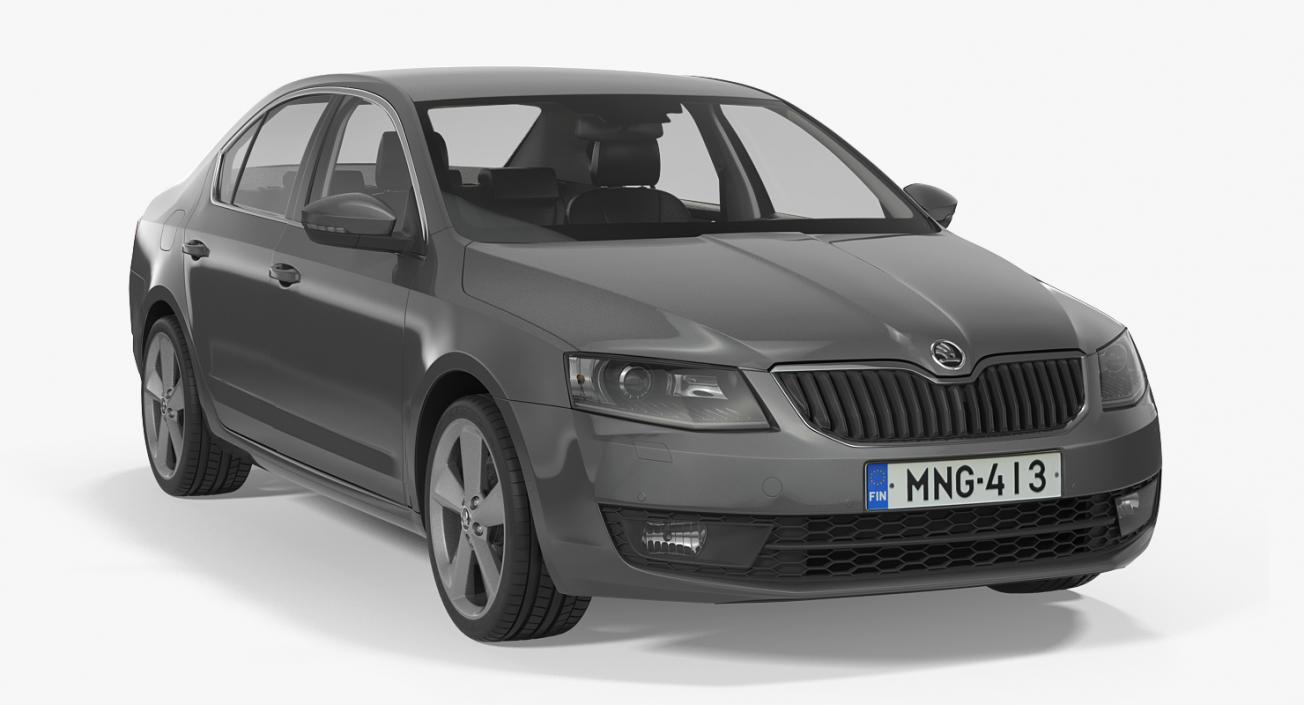 3D model Skoda Octavia 2016 Rigged