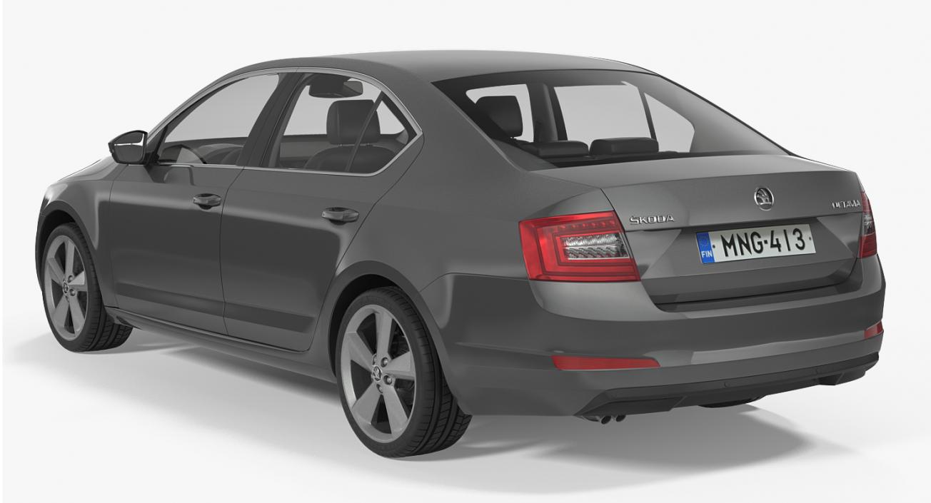 3D model Skoda Octavia 2016 Rigged