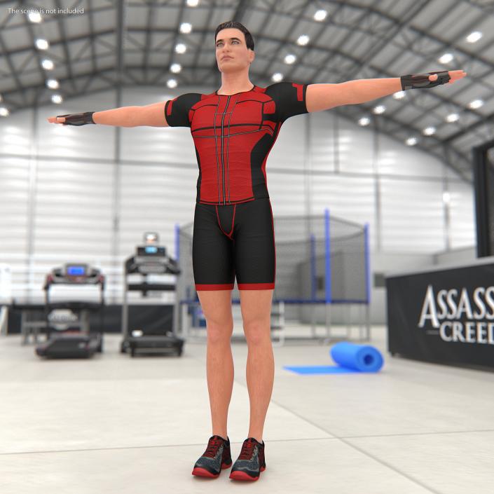 Fitness Trainer T-Pose 3D