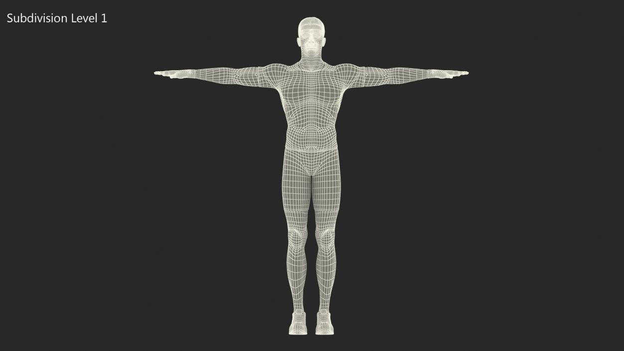 Fitness Trainer T-Pose 3D