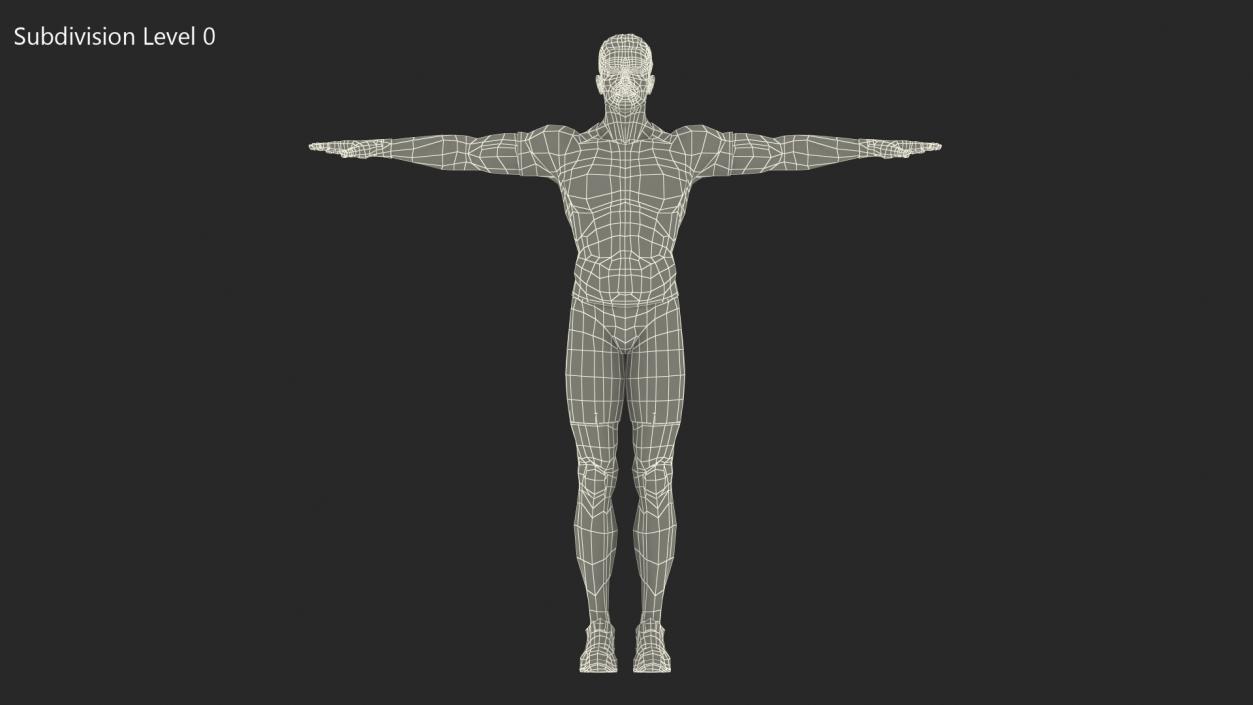 Fitness Trainer T-Pose 3D