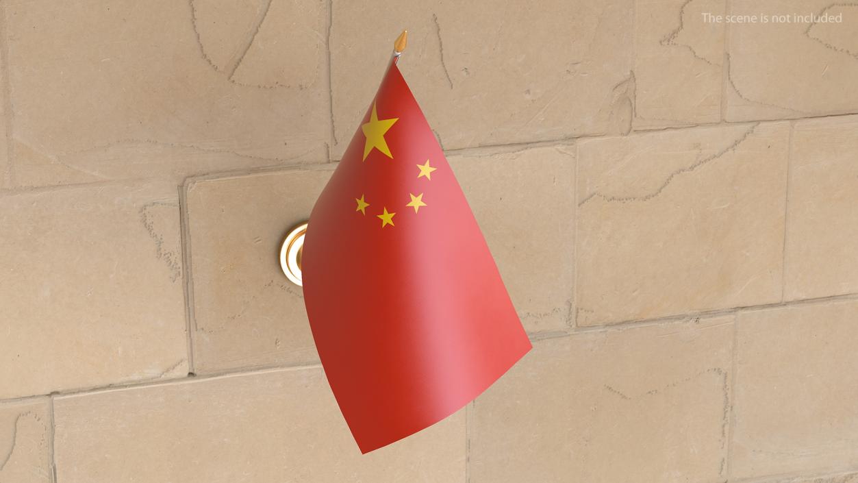 3D model Wall Flag China