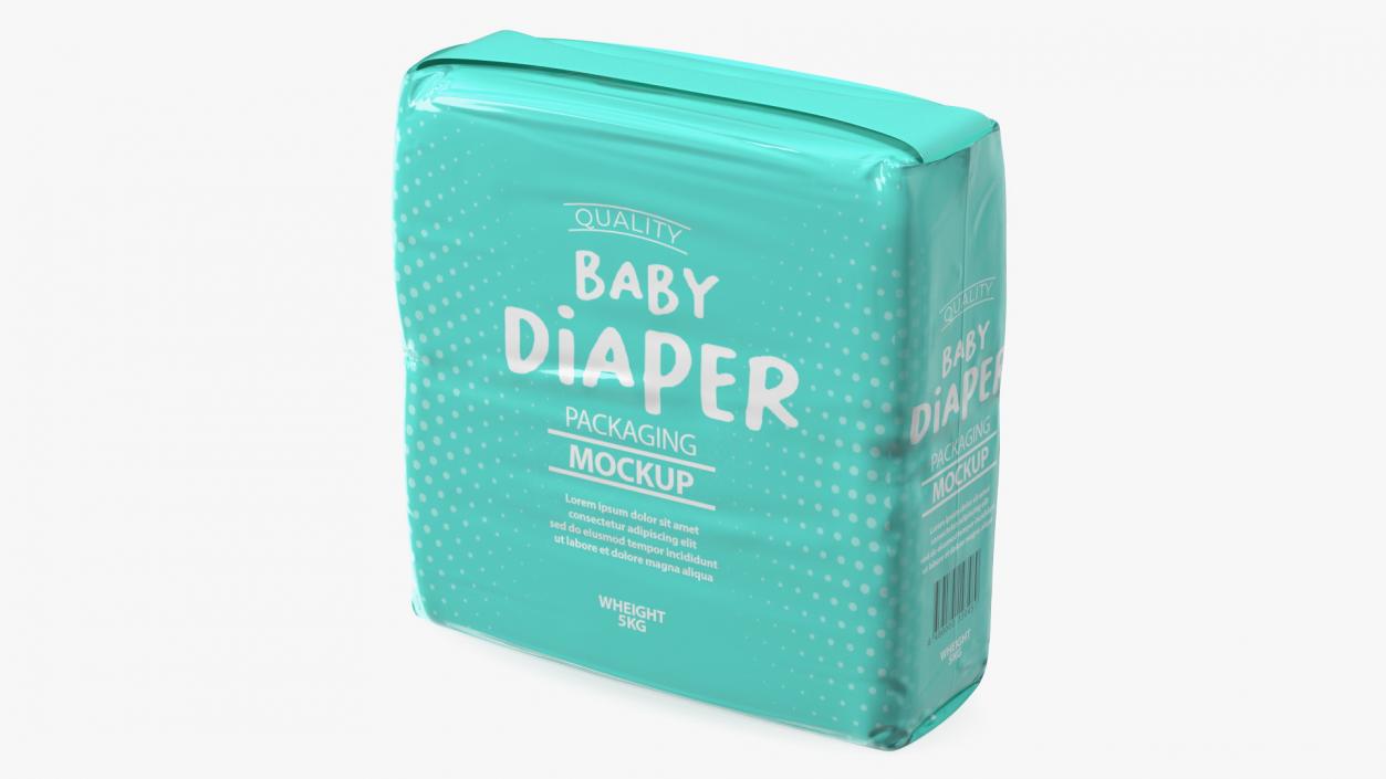 3D model Baby Diapers Package