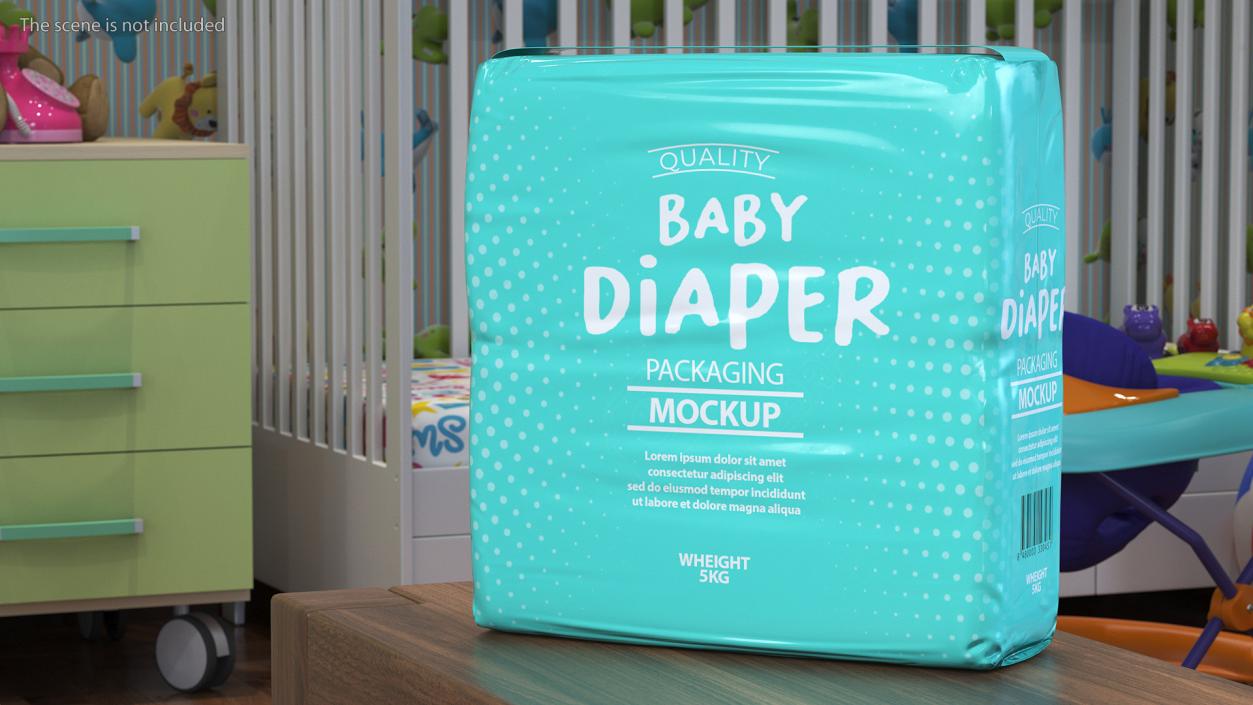 3D model Baby Diapers Package