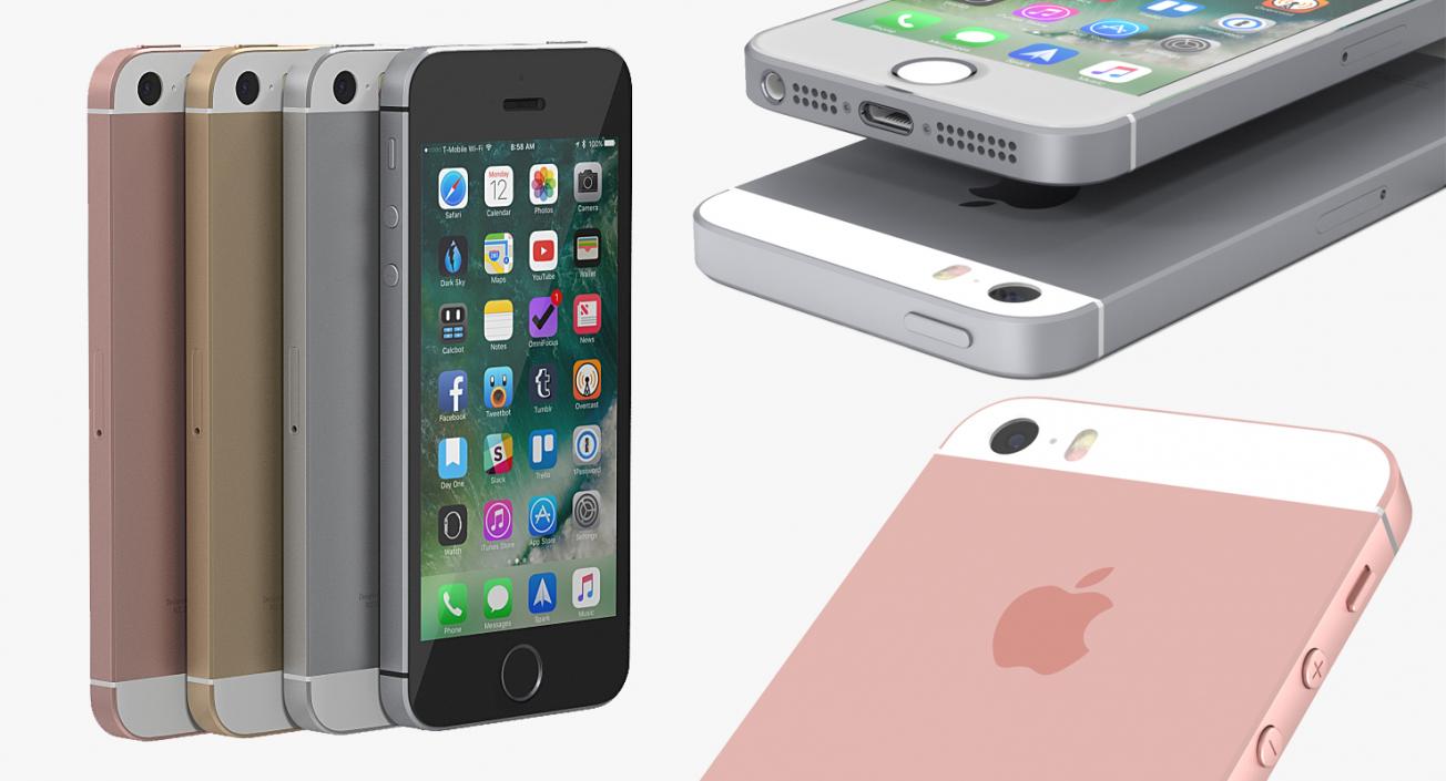 3D model iPhone SE Collection