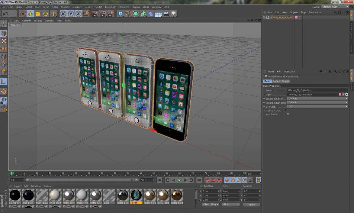 3D model iPhone SE Collection