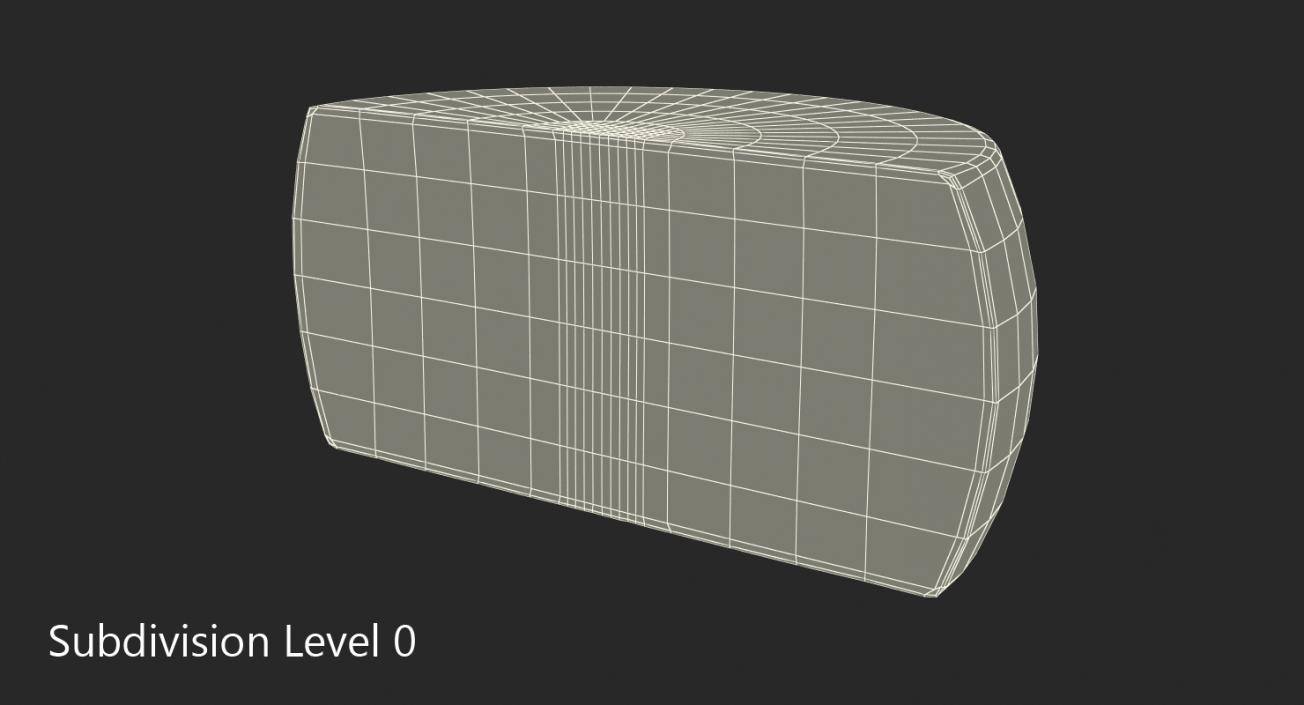 3D Parmesan Cheese Half Wheel