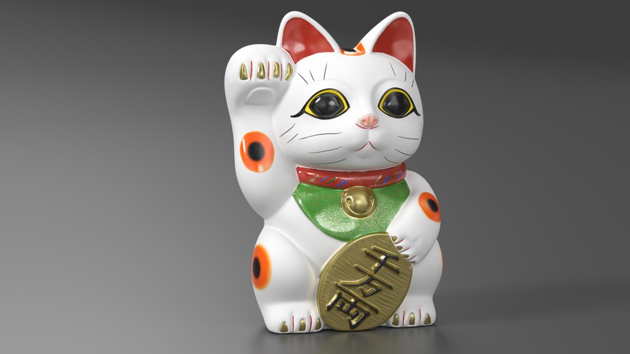 3D model Lucky Cat Figurine Maneki Neko