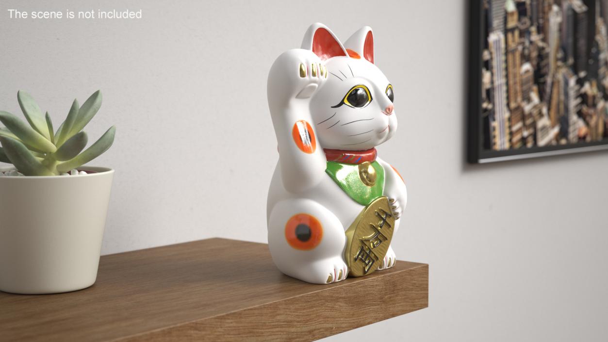 3D model Lucky Cat Figurine Maneki Neko