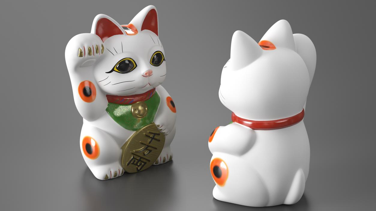 3D model Lucky Cat Figurine Maneki Neko