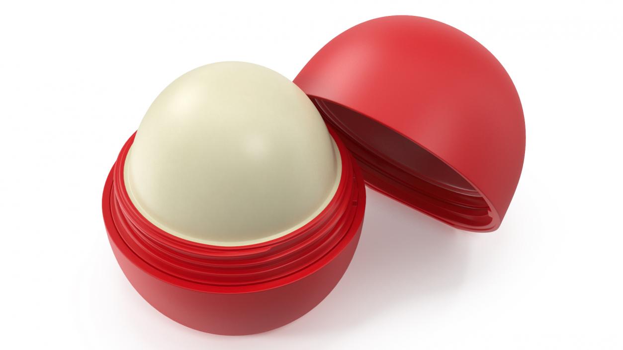 3D EOS Lip Moisturizer Red Open model