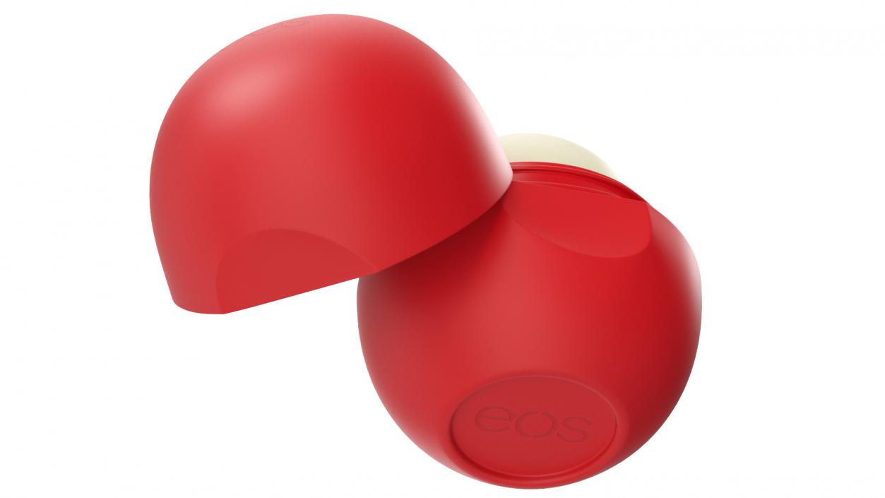 3D EOS Lip Moisturizer Red Open model