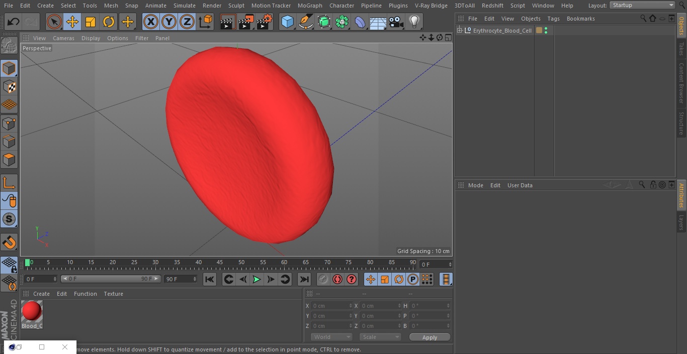 Erythrocyte Blood Cell 3D