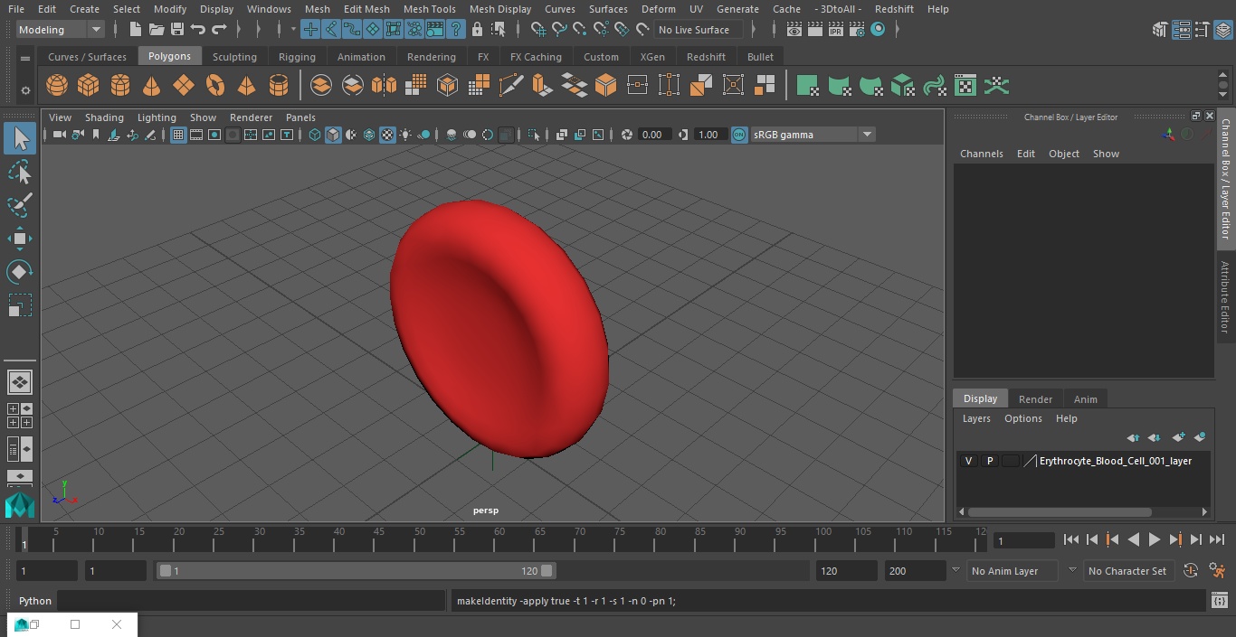 Erythrocyte Blood Cell 3D