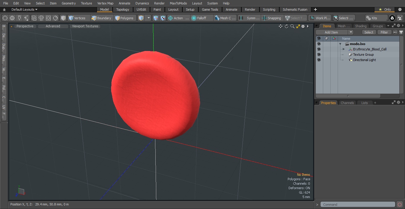 Erythrocyte Blood Cell 3D