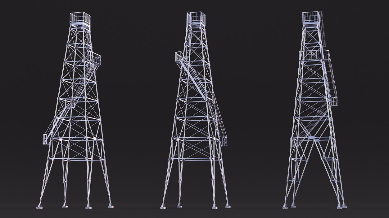 3D model Guard Towers Collection 3