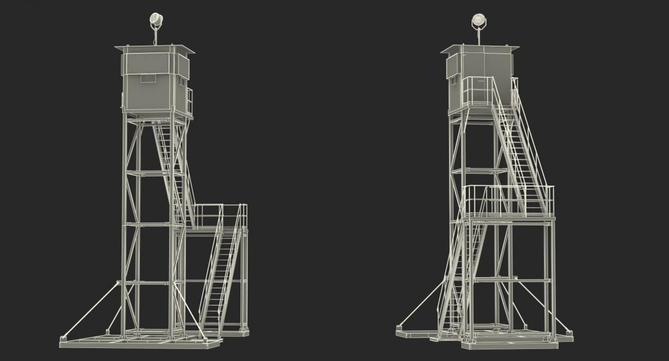 3D model Guard Towers Collection 3