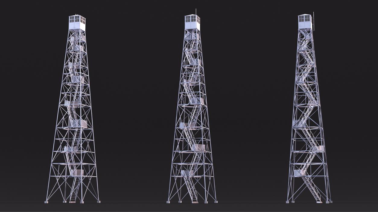 3D model Guard Towers Collection 3