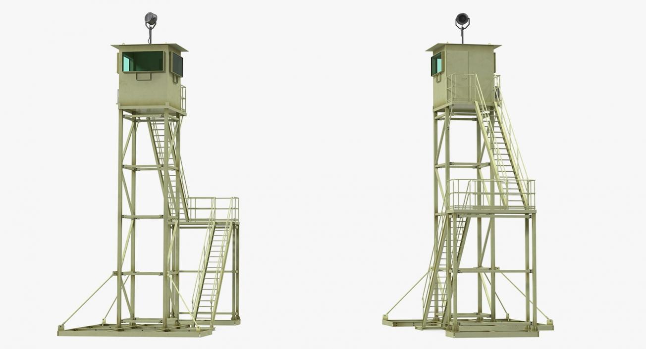 3D model Guard Towers Collection 3