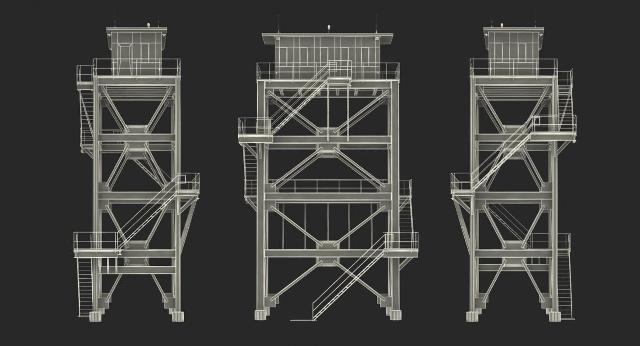 3D model Guard Towers Collection 3