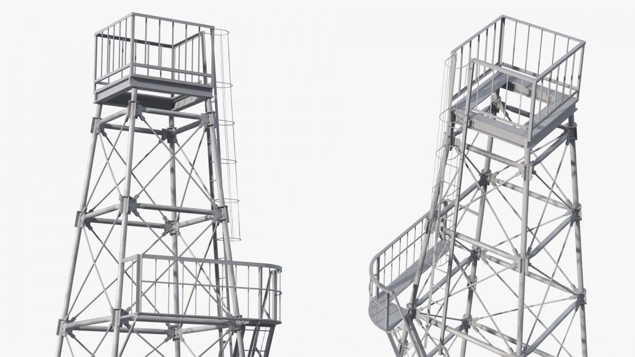 3D model Guard Towers Collection 3