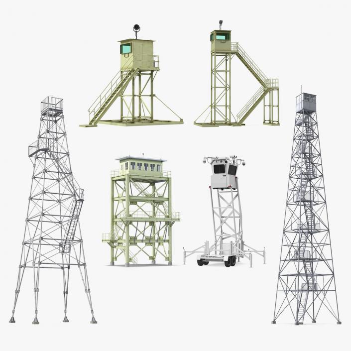 3D model Guard Towers Collection 3