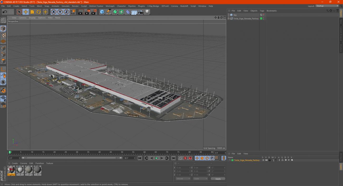 3D model Tesla Giga Nevada Factory