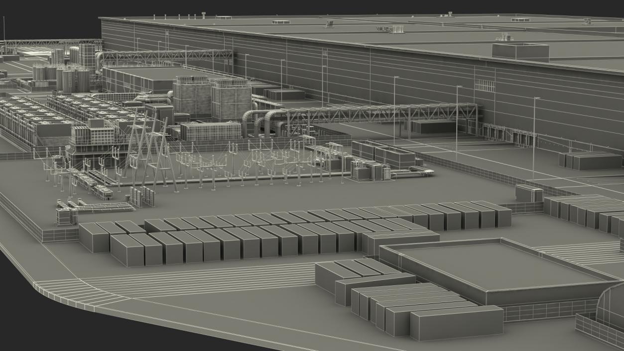 3D model Tesla Giga Nevada Factory