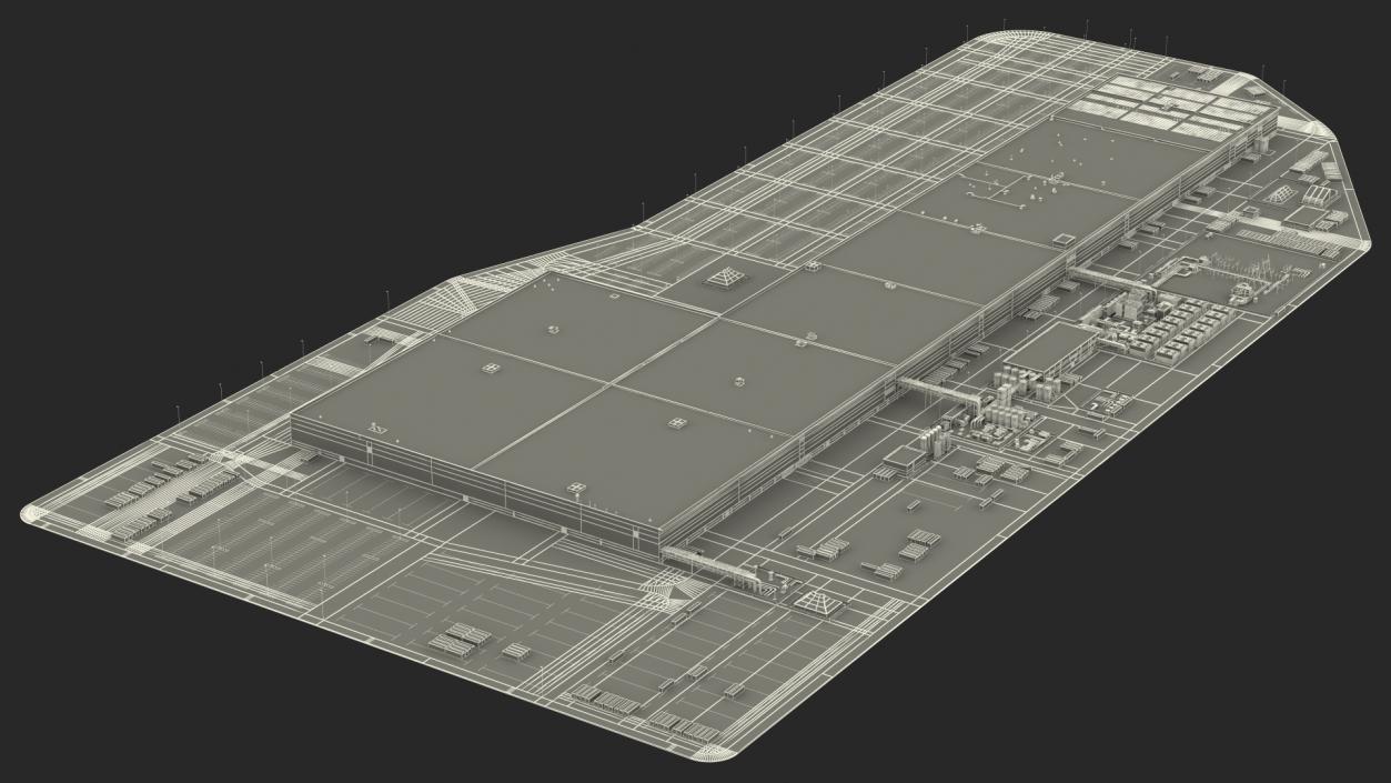 3D model Tesla Giga Nevada Factory