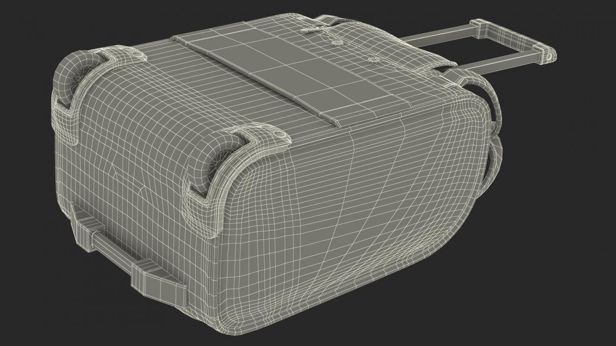 Red Softshell Suitcase 3D