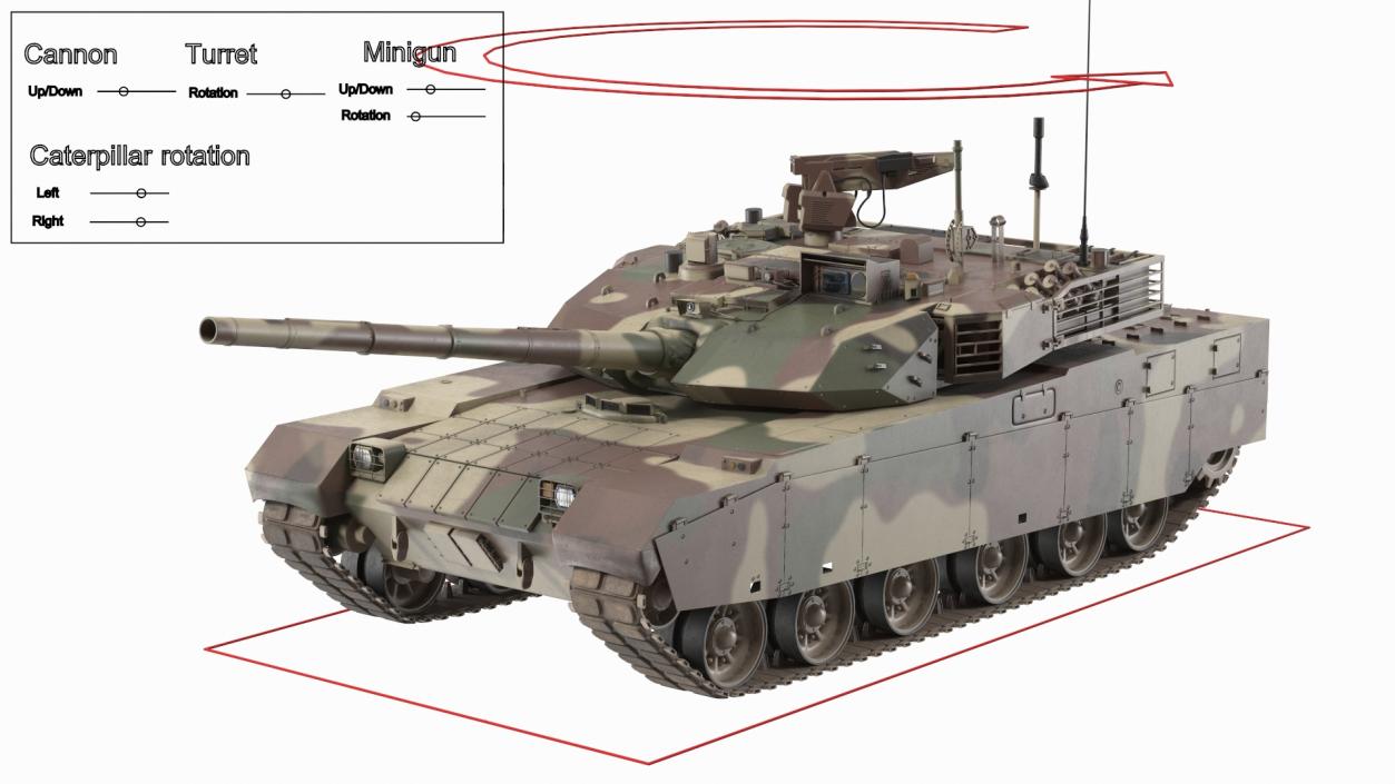 3D Norinco VT-4 Thailand Tank Rigged model