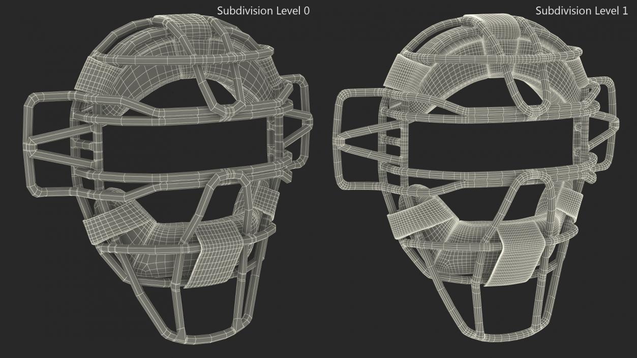 Baseball Catchers Mask 3D