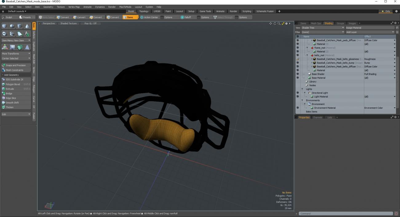 Baseball Catchers Mask 3D