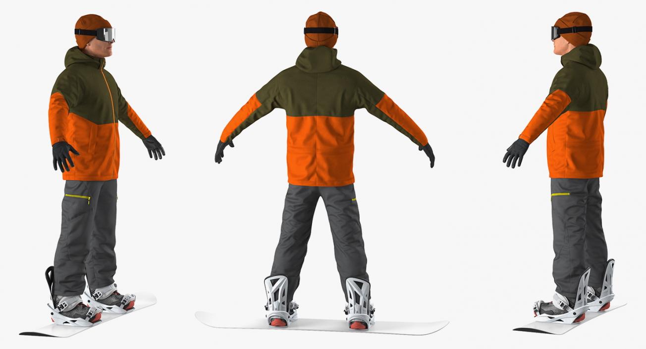 Skier and Snowboarder Collection 3D