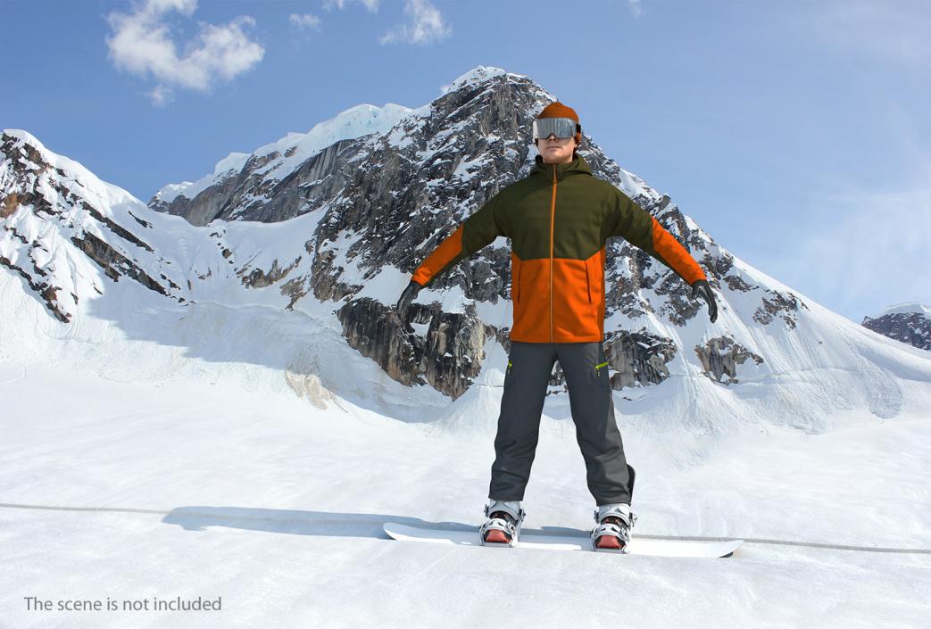 Skier and Snowboarder Collection 3D