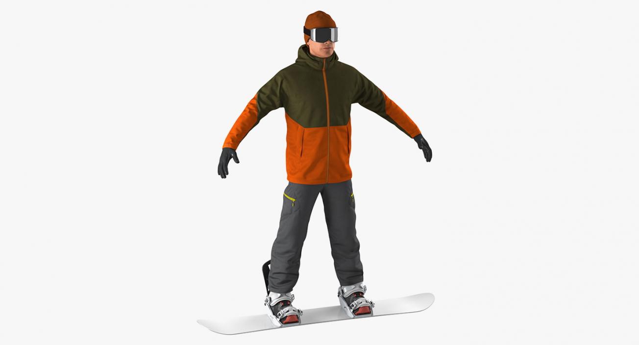 Skier and Snowboarder Collection 3D