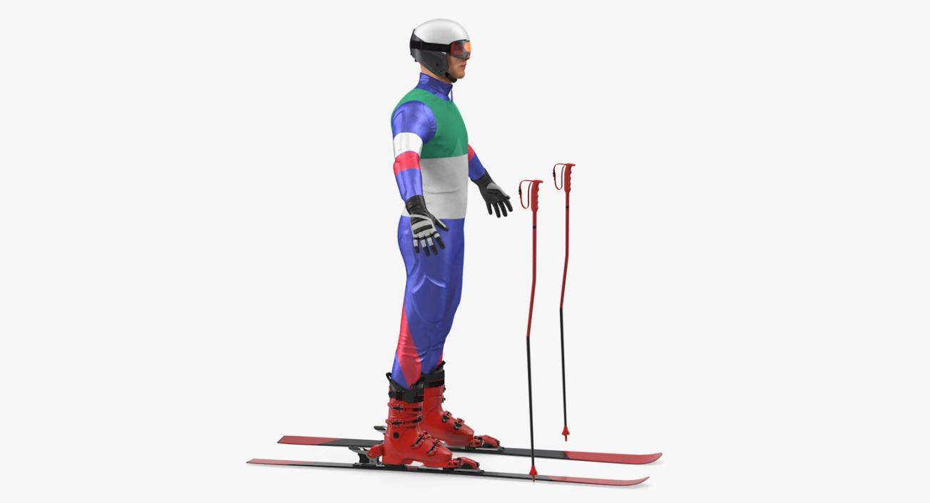 Skier and Snowboarder Collection 3D