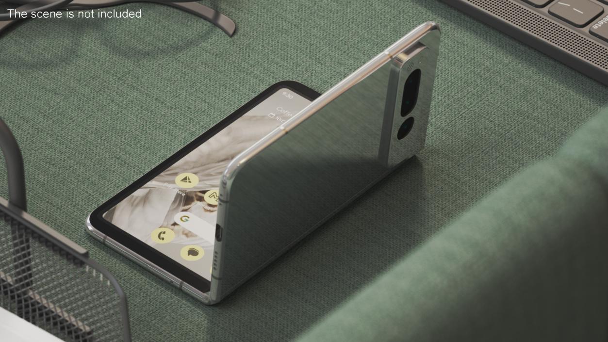 Foldable Android Smartphone Rigged 3D model