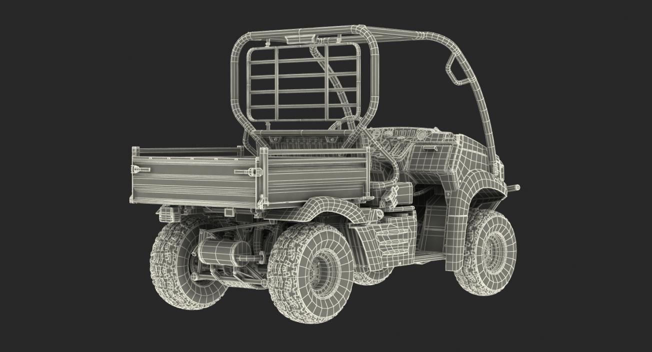 Utility Vehicle 4x4 Camo Dirty Rigged 3D