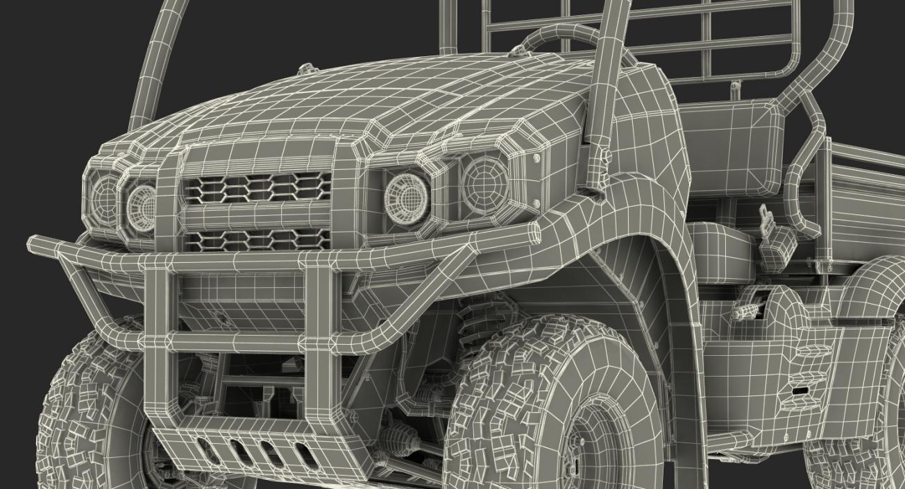 Utility Vehicle 4x4 Camo Dirty Rigged 3D