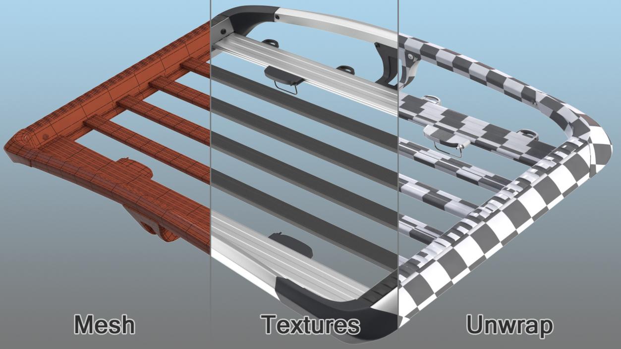 Car Exterior Roof Rack 3D