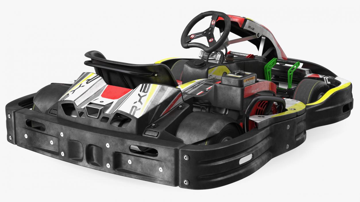 3D model SODI RX8 Kart Used Rigged