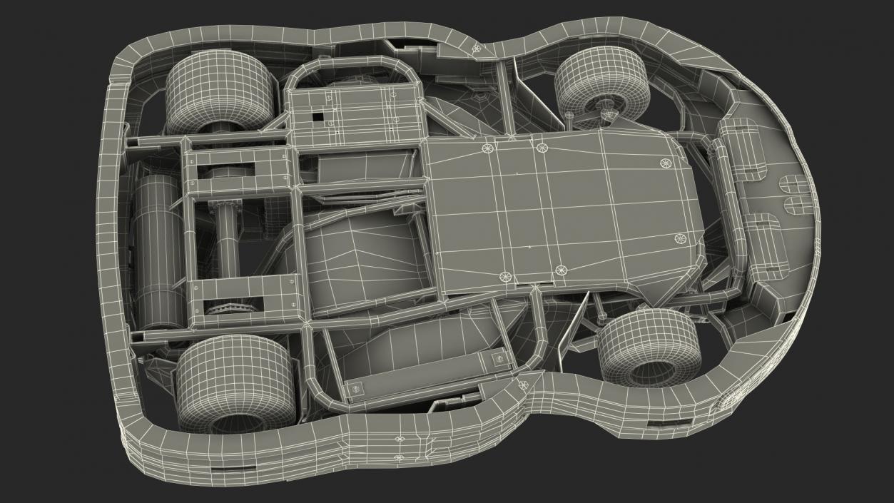 3D model SODI RX8 Kart Used Rigged