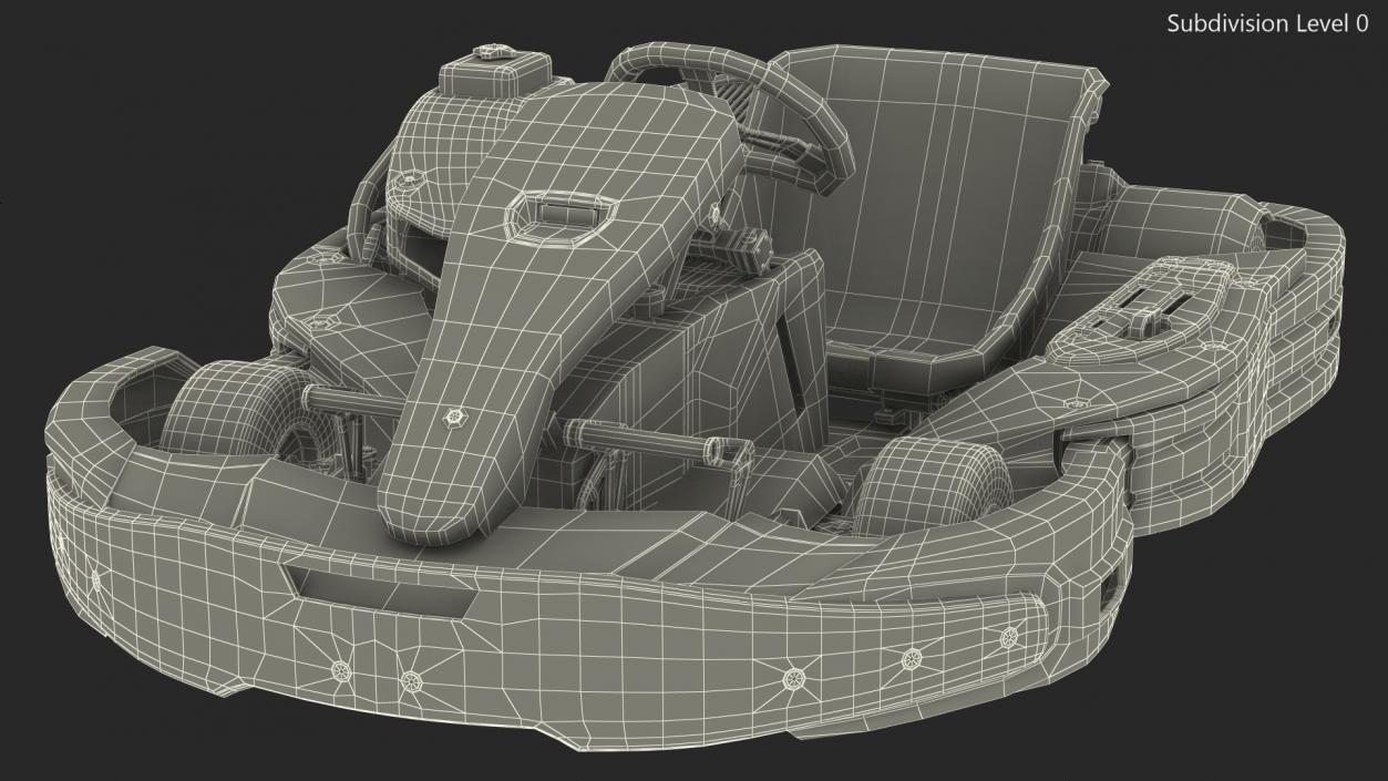 3D model SODI RX8 Kart Used Rigged