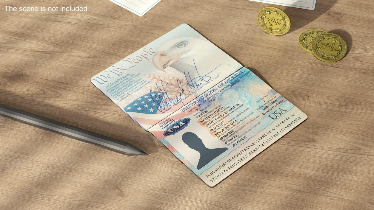 USA Passports Collection 3D model